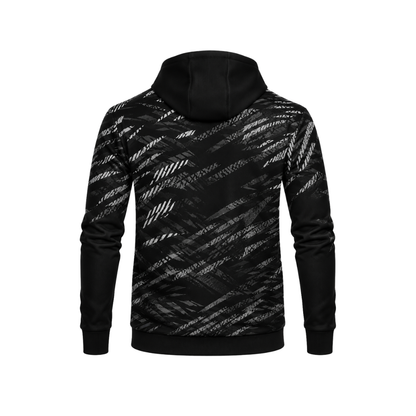 Venum UFC hooded jacket in black camo, back view